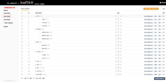 導航分類管理，怎么自定義導航，怎么設置導航分類洛壹網(wǎng)絡自助建站