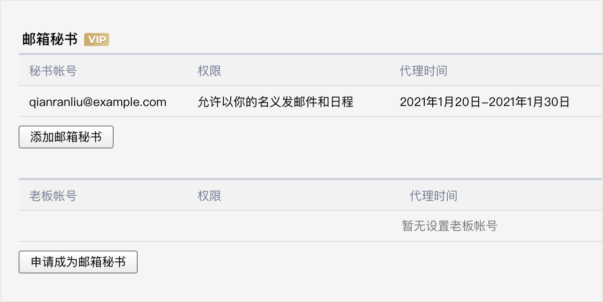 騰訊企業(yè)郵箱-設(shè)置郵箱秘書代管理郵箱和查詢郵件使用詳情等功能 