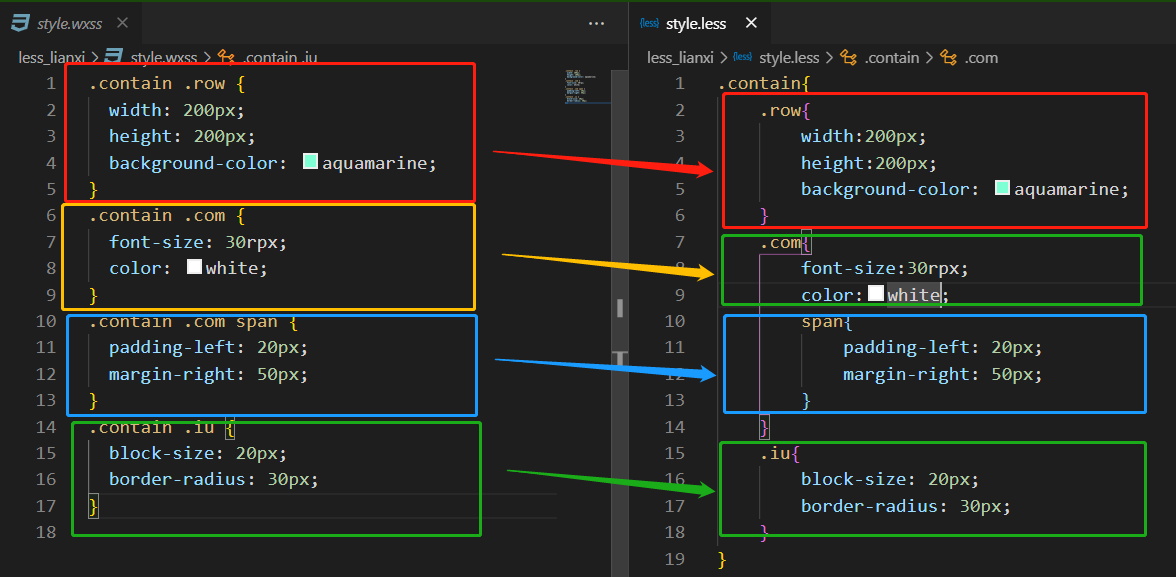 網(wǎng)站開發(fā)技術(shù)_認識less以及l(fā)ess和css簡單的語句區(qū)別